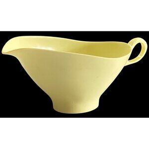 Vintage Boontonware Melamine Yellow Gravy Boat Creamer